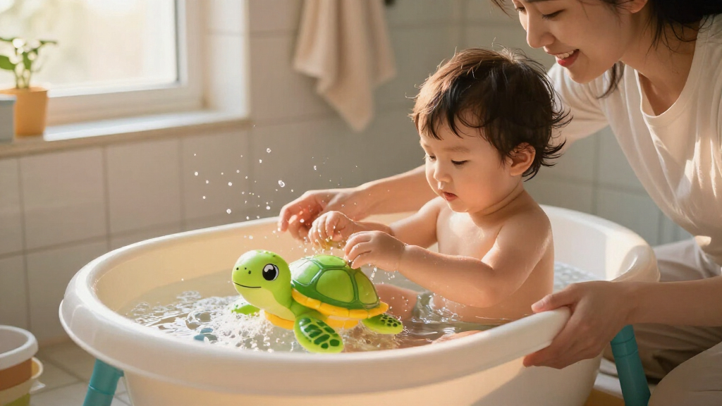cute turtle bath toys