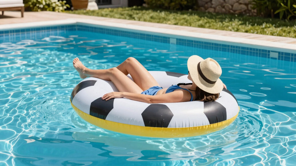soccer fan pool floats