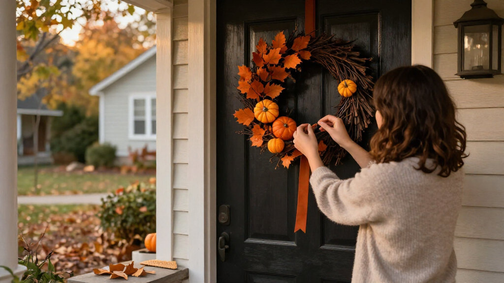 Halloween wreaths for front doors