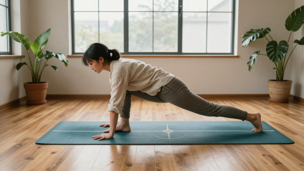 yoga mats with alignment lines