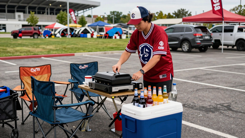 soccer fan tailgating gear