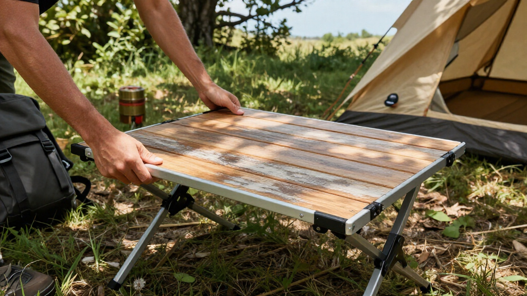 camp tables folding