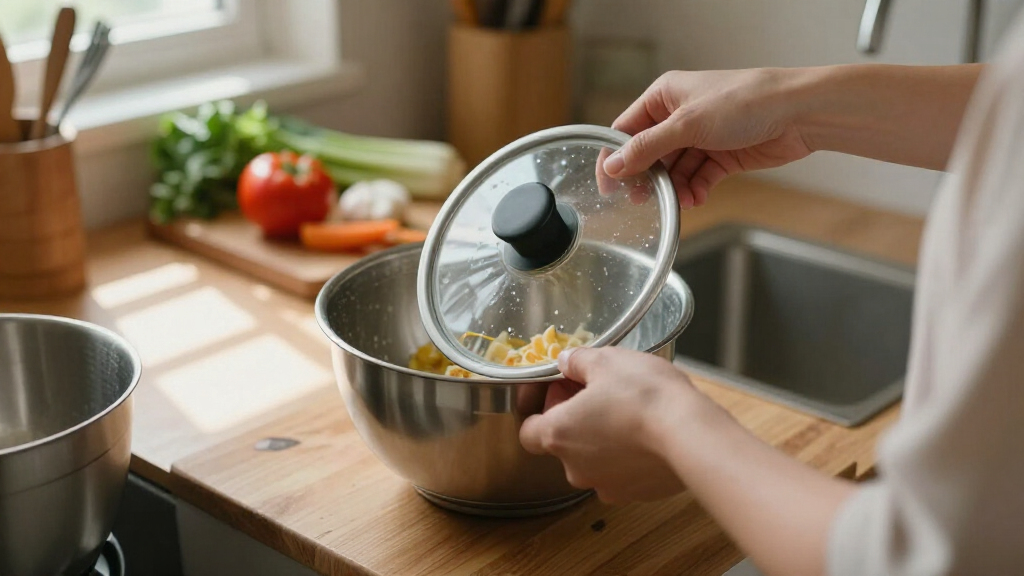 mixing bowls set stainless with lids
