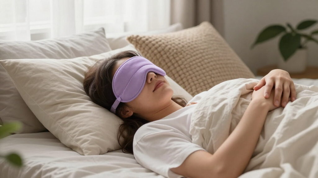 lavender weighted eye mask