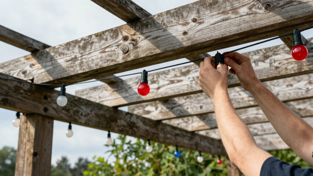 patriotic outdoor string lights