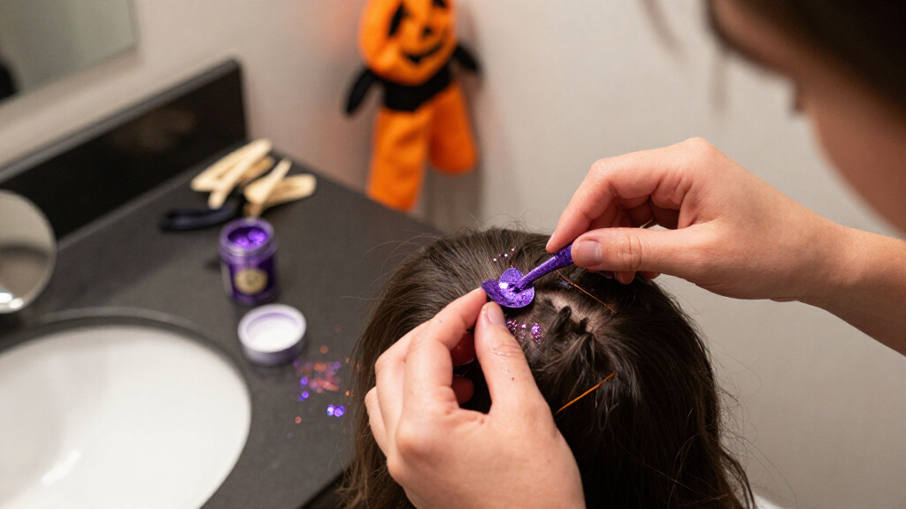 Halloween hair glitter gels