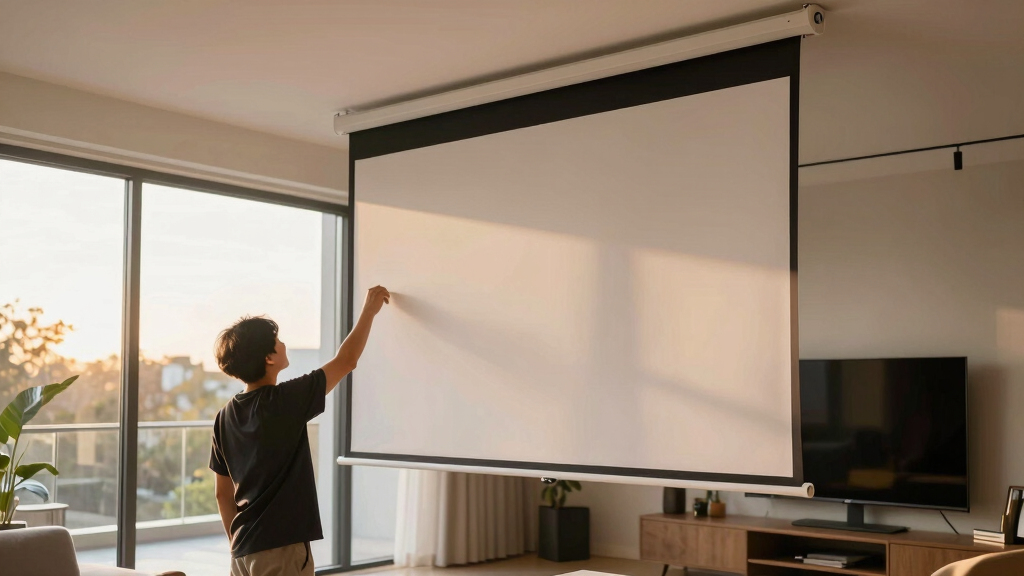 motorized projector screen