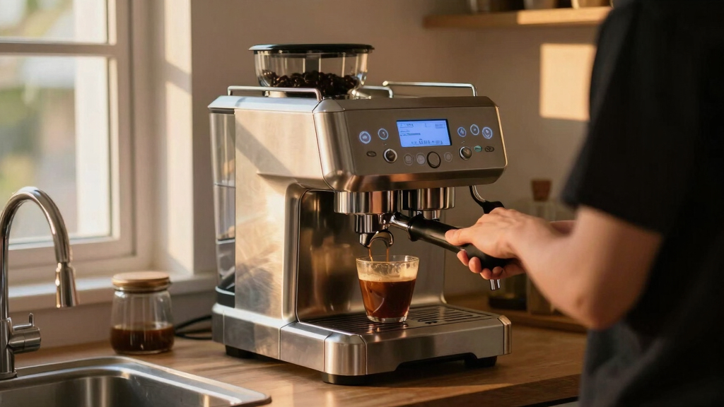 best compact dual boiler espresso machine with programmable pre infusion