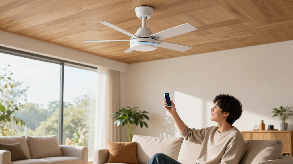 smart ceiling fans with temperature sensor