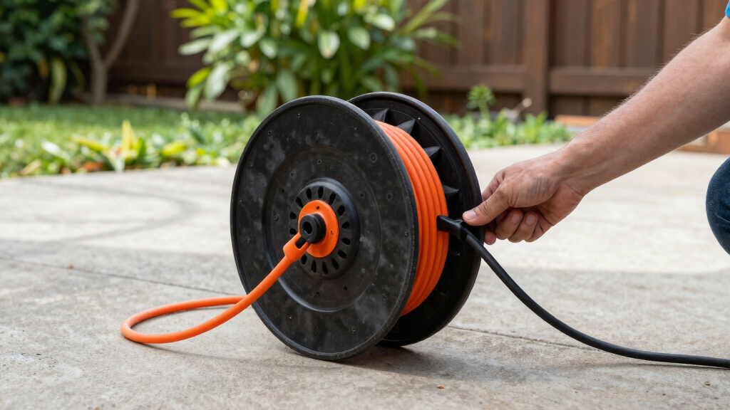 best rugged extension cord reel for outdoor power