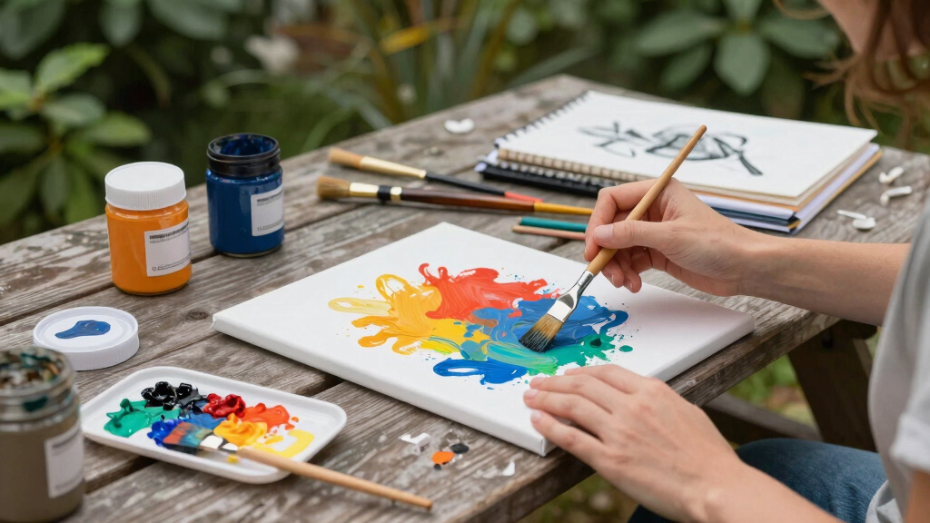 aesthetic outdoor art supplies