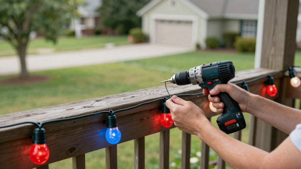 patriotic outdoor string lights