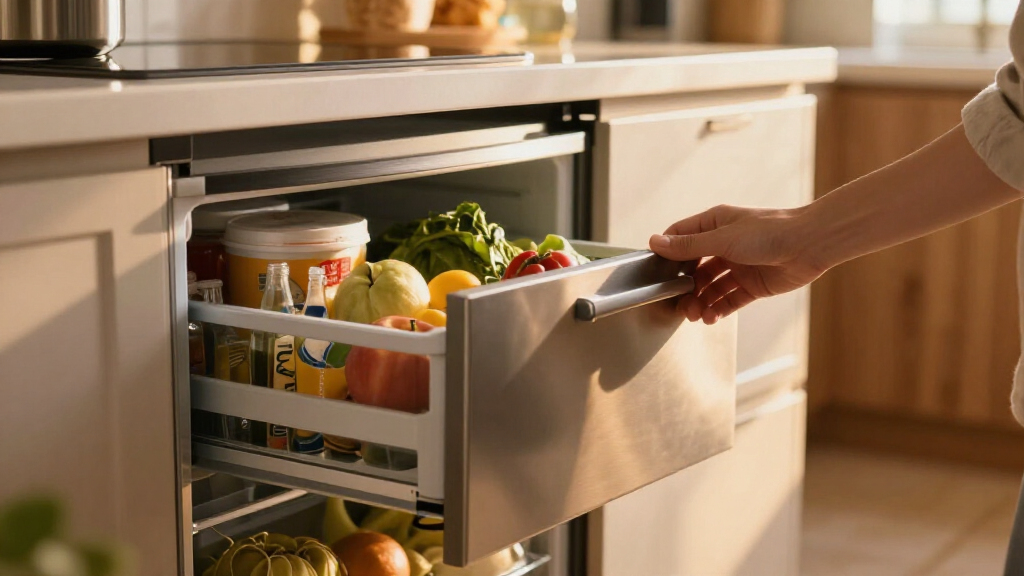 under counter refrigerator drawers