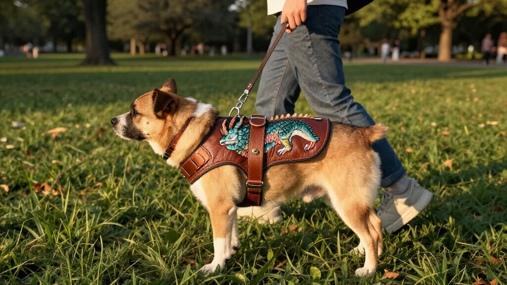 cryptid themed dog harnesses