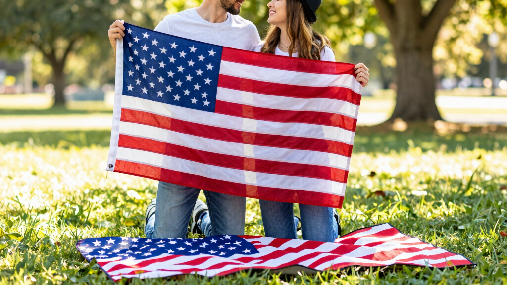 patriotic couple's outdoor accessories