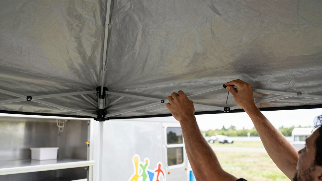 best waterproof canopies for food trailer setup