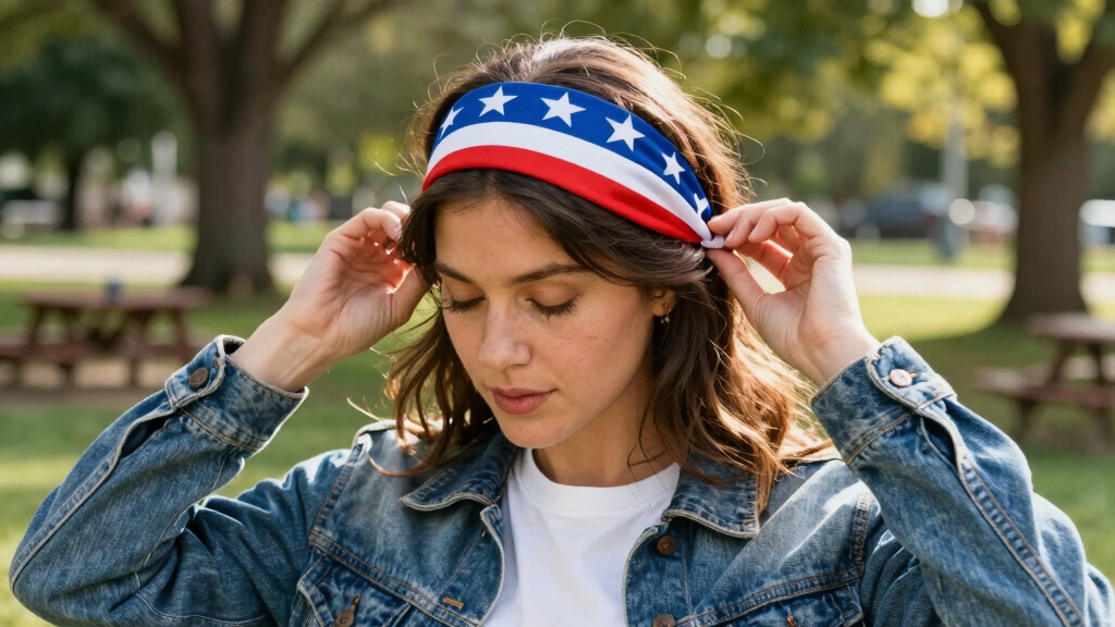 patriotic-themed hair accessories