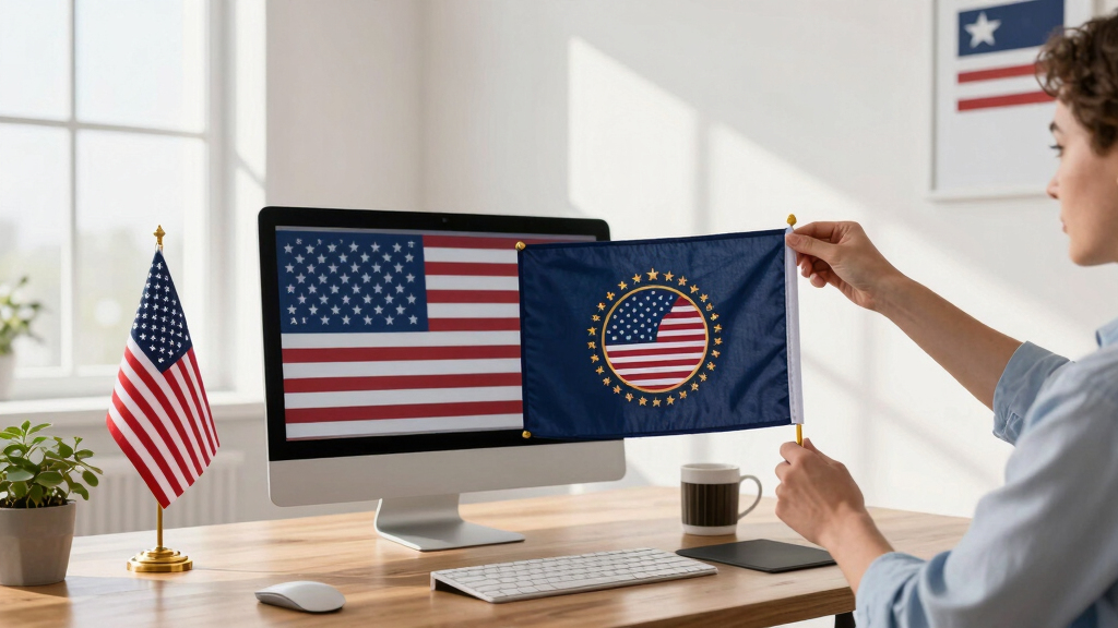 patriotic office decor