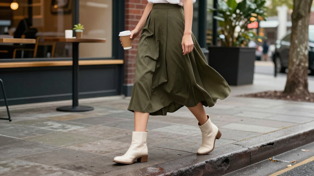best shoes for midi skirts