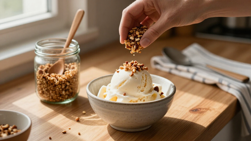 nutcrumble dessert topping