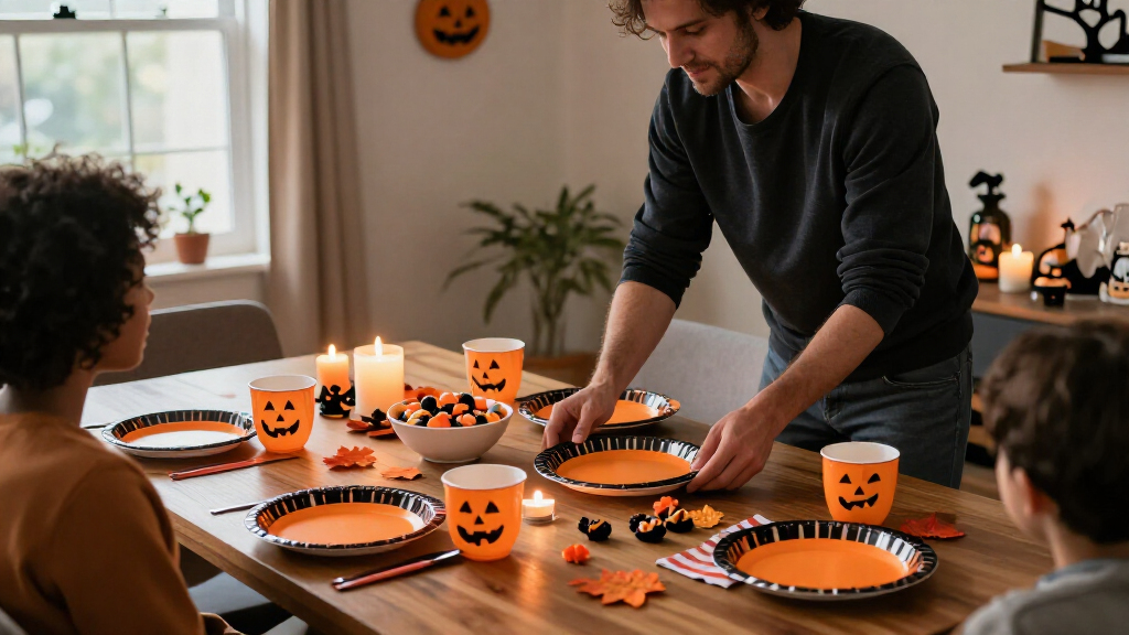 Halloween party tableware sets
