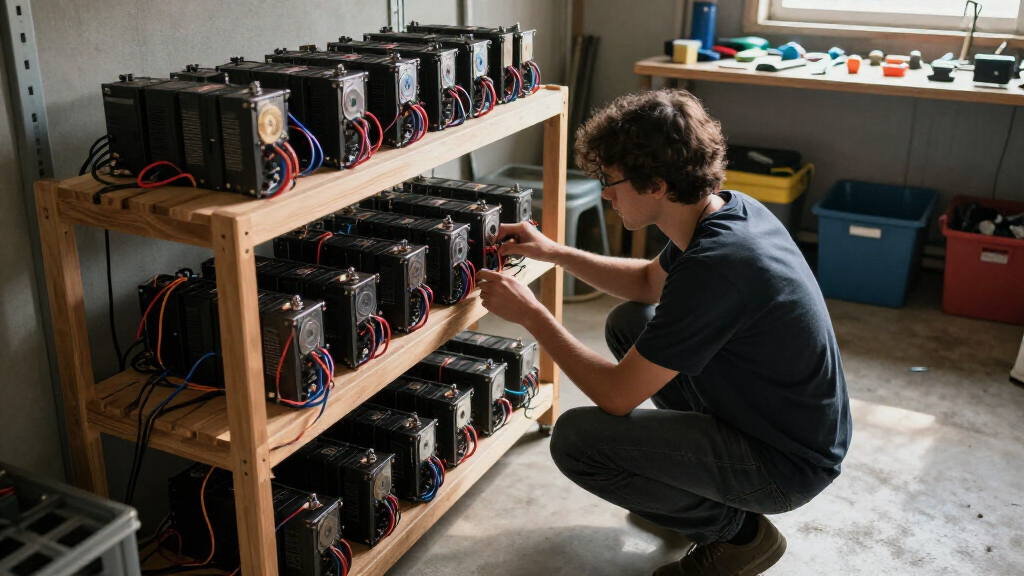 best mining shelves for garage setups
