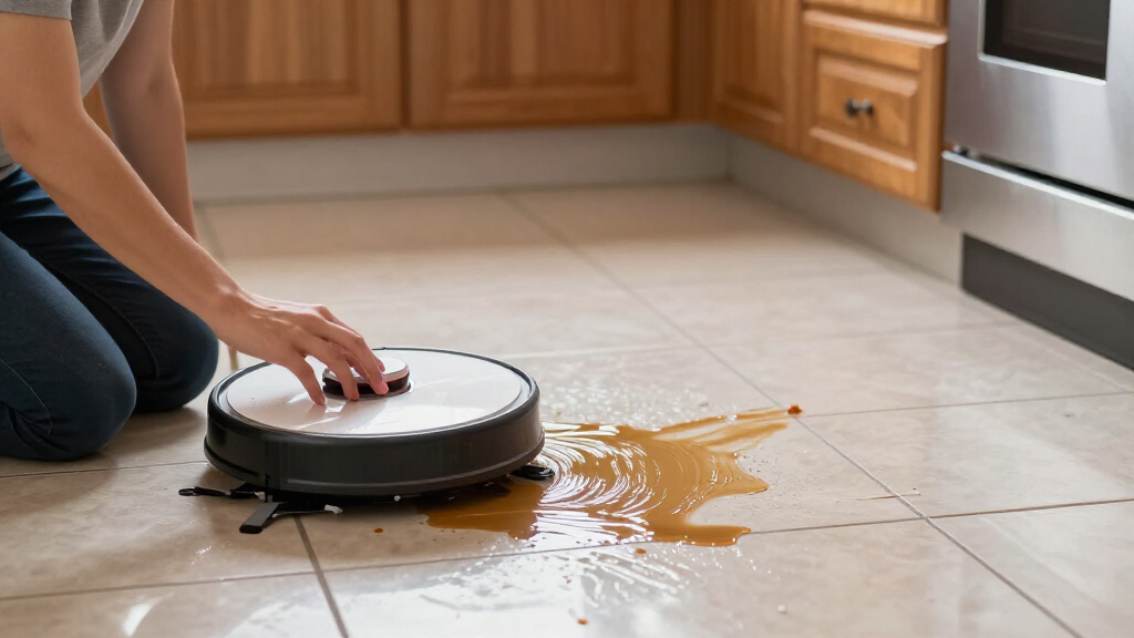 robot mop for sticky spills