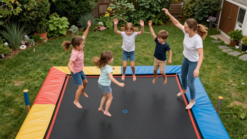 trampoline for gymnasts backyard