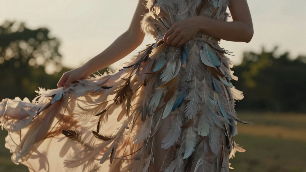 best feather dresses