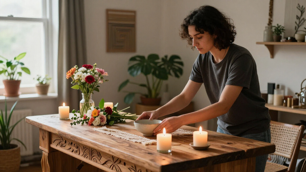altar tables for ritual room decor