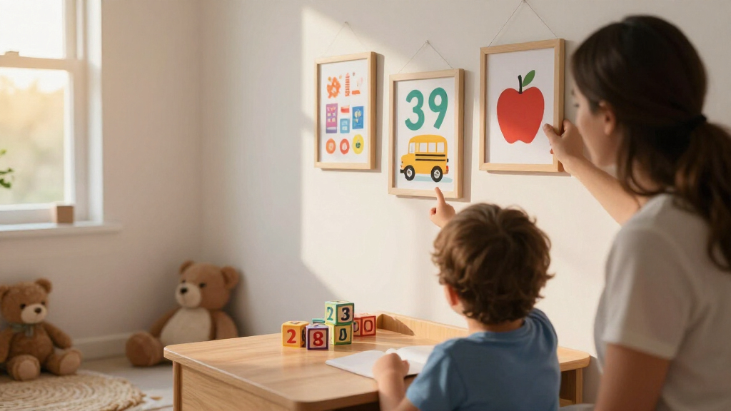 school-themed wall art