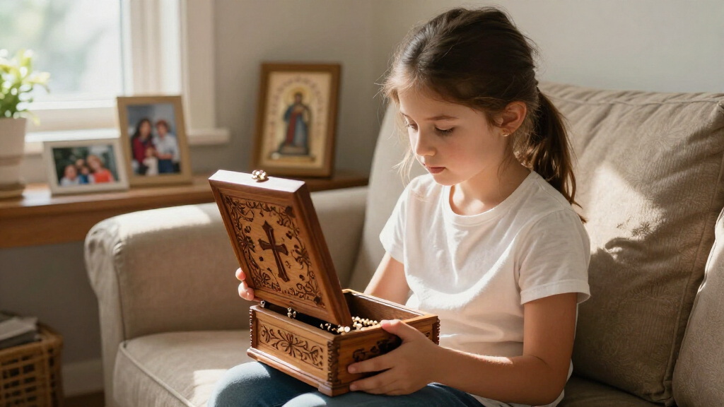 best engraved first communion rosary boxes
