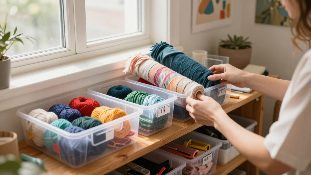 craft storage and organization bins