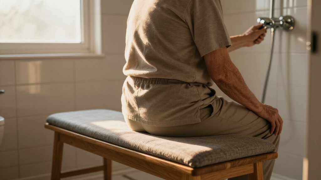 best shower benches with back support