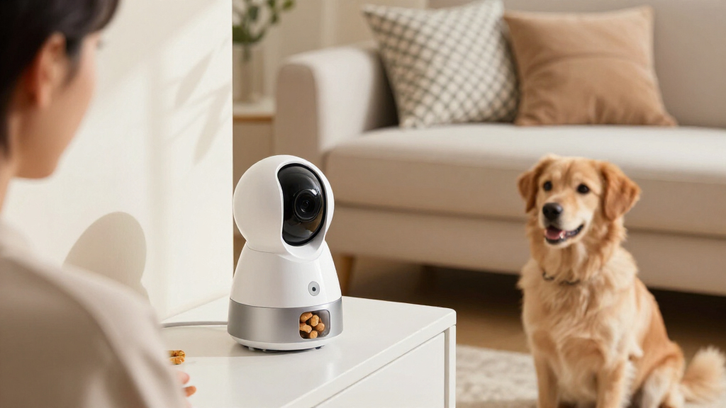 indoor camera for pets with treat dispenser