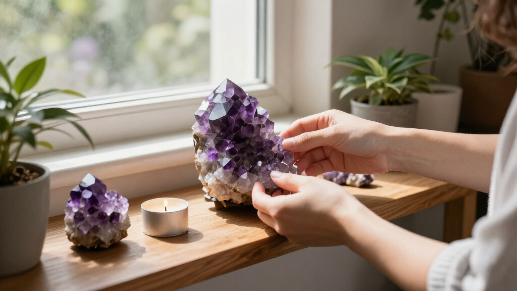 amethyst crystal clusters