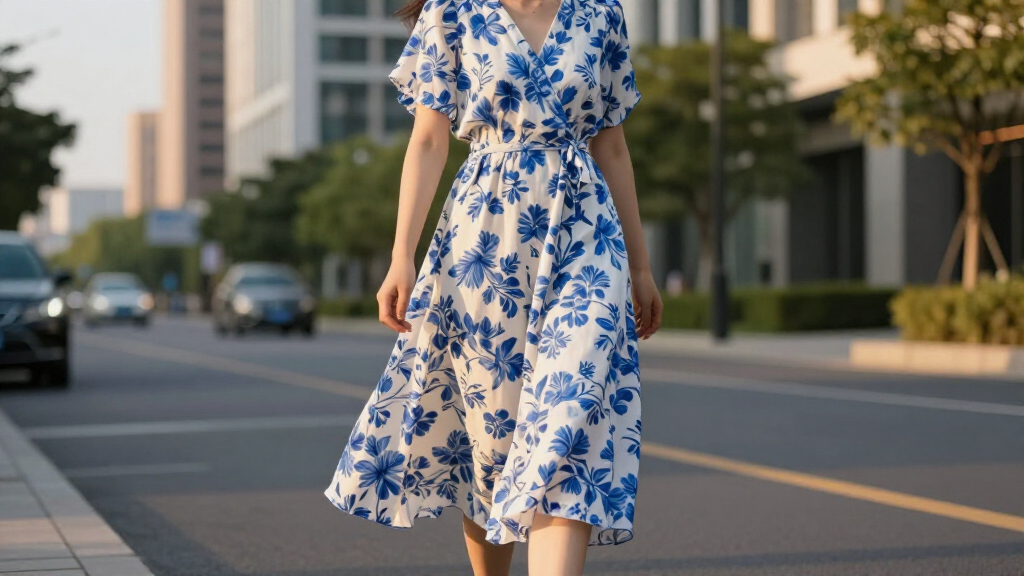 best blue and white summer dresses