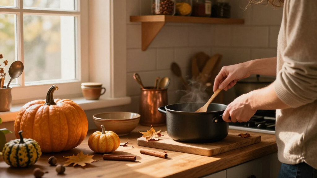 fall-themed kitchen decor
