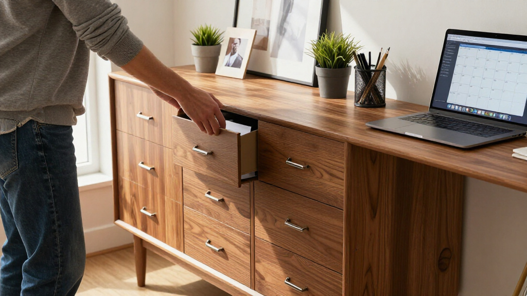office credenza with file drawers
