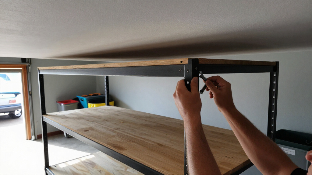 garage shelving for low ceiling garage