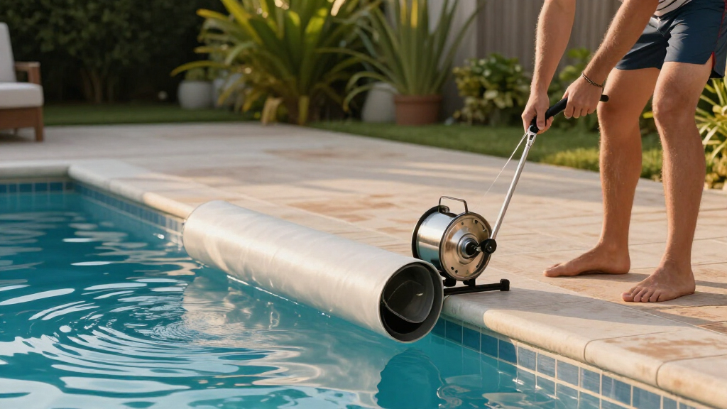 automatic pool cover reels