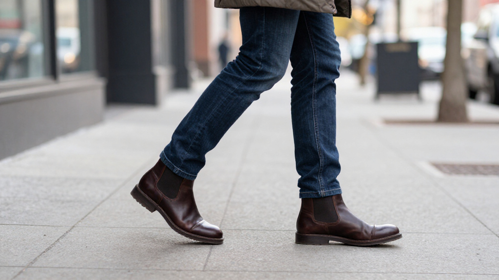 leather chelsea boots for men