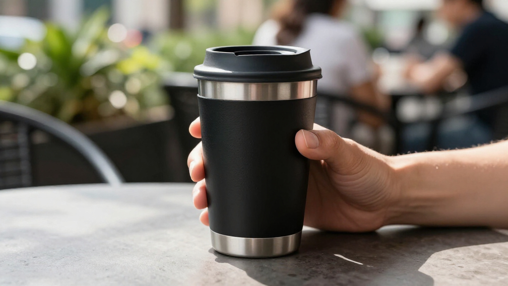 coffee travel mugs with spill-proof lid