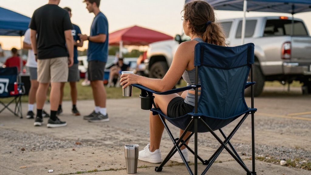 best premium tailgate chair with cup holder