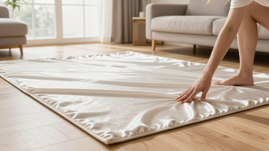 yilong radiant heat safe silk carpet