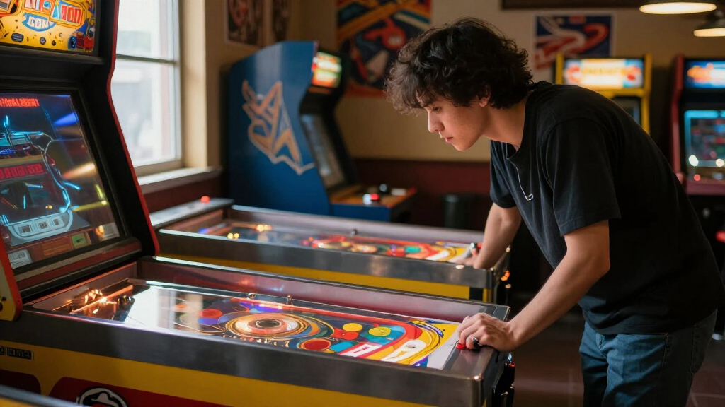 arcade-style pinball machines