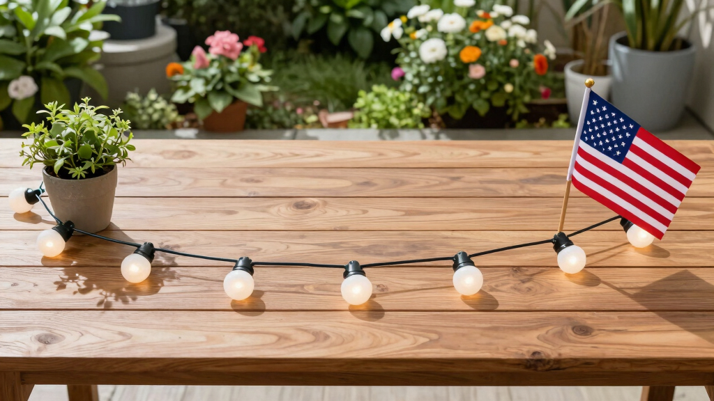 patriotic outdoor string lights