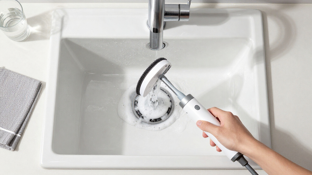 electric scrubber for sink and tile