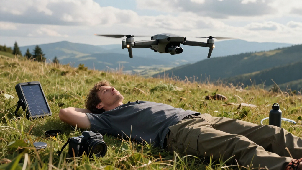 drone with long flight time for remote landscapes