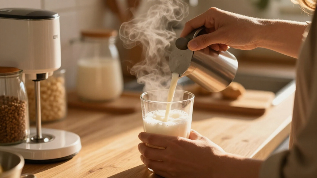 automatic milk frother and steamer